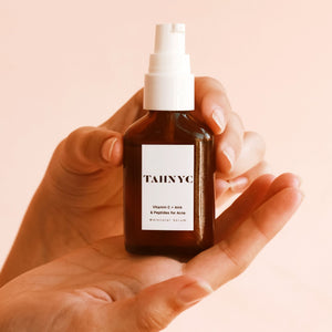 Vitamin C + AHA & Peptides for Acne & Scarring Molecular Serum powerful, all-actives, high Vit C concentration.